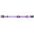 Светоотражающий фиолетовый ошейник для собак Nylon WAUDOG