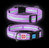 Светоотражающий фиолетовый ошейник для собак Nylon WAUDOG