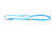 Поводок-перестежка для собак круглая голубая GLAMOUR WAUDOG