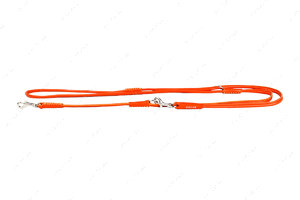 Поводок-перестежка для собак круглая оранжевая GLAMOUR WAUDOG