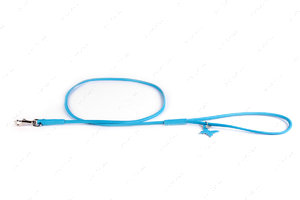 Поводок для собак круглый голубой GLAMOUR WAUDOG