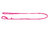 Поводок-удавка для собак круглая розовая GLAMOUR WAUDOG
