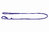 Поводок-удавка для собак круглая фиолетовая GLAMOUR WAUDOG