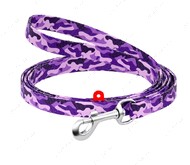 Поводок для собак и кошек с рисунком Фиолетовый камо Nylon WAUDOG