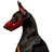 Намордник для собак рисунок шотландка красная WAUDOG Nylon