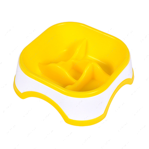 Миска-квітка AnimAll для повільного годування квадратна жовта