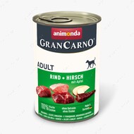 Вологий корм для собак з яловичиною, олениною та яблуком Animonda GranCarno Adult Beef + Deer with Apple