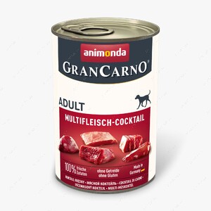 Вологий корм для собак мультим'ясний коктейль GranCarno Adult Multi-Meat Cocktail