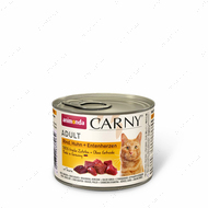 Вологий корм для котів з яловичиною, куркою та качиними серцями Animonda Carny Adult Beef, Chicken + Duck hearts