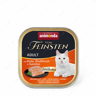 Вологий корм для котів, з куркою, яловичиною та морквою Animonda Vom Feinsten Adult with Chicken, Beef + Carrots