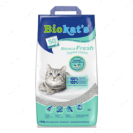 Наповнювач комкуючий для котячого туалету Biokat's Bianco Fresh