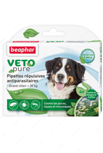 Капли антипаразитарные для собак крупных пород "VETO Pure Bio Spot On"