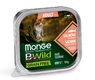 Беззерновий паштет для дорослих котів із лососем з овочами Monge Cat Wet Bwild Grain Free Paté terrine Salmone