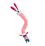Іграшка для собак кролик із хрусткою трансформованою шиєю і пищалкою GIGWI CRUNCHY NECK