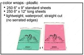 Бумага для папильоток пластиковая, 15х30 см, 50 листов