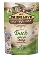 Вологий корм для котів, з качкою та котячою м'ятою Carnilove Rich in Duck enriched with Catnip