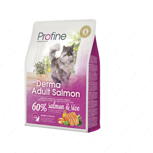 Сухий корм із лососем і рисом для довгошерстих котів усіх порід Profine Derma Salmon and Rice