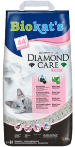 Наповнювач комкуючий для котячого туалету Biokat's Diamond Care fresh