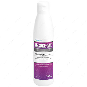 Дерматологический шампунь с хлоргексидином 3%, кетоконазолом и кокосовым маслом для собак и кошек HEXODERM-K