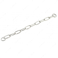 Extra Long Link широкое звено ошейник для собак, 4 мм, хромированная сталь