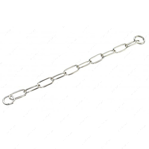 Extra Long Link широкое звено ошейник для собак, 4 мм, хромированная сталь