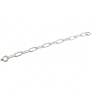 Extra Long Link широкое звено ошейник для собак, 4 мм, нержавеющая сталь