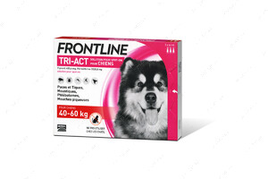 ФРОНТЛАЙН TRI-AKT XL 40-60 кг проти бліх, кліщів, комарів, москітів, мух для собак Frontline TRI-AKT