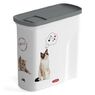 Герметичный контейнер для хранения сухого корма для кошек FOOD BOX 2 л (1кг)