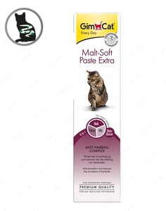 Паста для кошек для выведения шерсти Malt Soft Extra