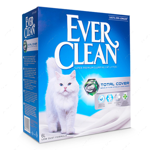 Грудкуючий наповнювач для котячого туалету Повне Блокування з мікрогранулами Ever Clean Total Cover