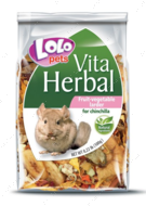 Кормовая добавка к основному корму кладовая овощей и фруктов для шиншилл LoLo Pets VITA HERBAL 