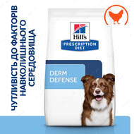 Лікувальний корм для собак захист шкіри Hill's Prescription Diet Derm Defense