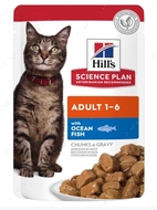 Вологий корм з океанічною білою рибою для котів Hill's Science Plan Adult Cat with Ocean Fish
