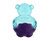 Іграшка для собак Ведмедик із пищалкою, синій GiGwi Suppa Puppa