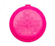 Игрушка для собак летающая тарелка PUPPY BOTTLE TOP FLYER DURABLE RUBBER RETRIEVING FRISBEE FOR PUPPIES – PINK