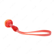 Игрушка для собак - мяч с пищалкой и ремнем MISOKO&CO orange