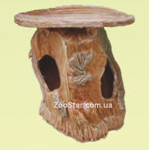 Керамический  домик для водяной черепахи "Скала" 