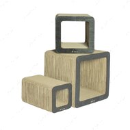 Когтеточка-домик из картона Бохо Венге