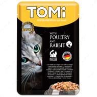 Консервы для кошек птица кролик Poultry Rabbit TOMi