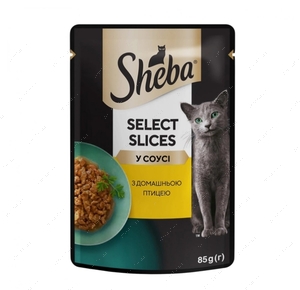 Консерви для котів із домашньою птицею в соусі Sheba Selection in Sauce with Poultry