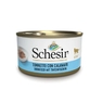 Натуральні консерви для котів тунець із кальмаром у желе Schesir Tuna with Squid