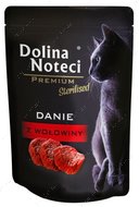 Консервы для стерилизованных котов с говядиной Dolina Noteci Premium Sterilised Danie