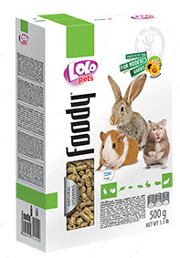 Гранулированный корм для грызунов и кроликов LoLo Pets basic GRANULATED for RODENTS and RABBIT