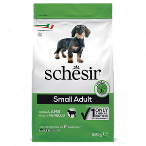 Cухий монопротеїновий корм з ягням для собак малих порід Schesir Dog Small Adult Lamb