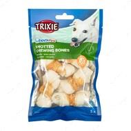 Кістка для собак дрібних порід для чищення зубів з куркою Trixie Knotted Chicken Chewing Bone