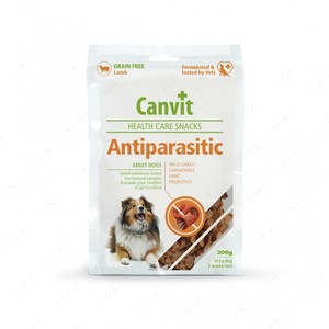 Ласощі для профілактики виникнення проблем із кишковим трактом у собак із чутливим травленням Canvit Antiparasitic