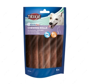 Ласощі для собак палички для чищення зубів із кроликом Trixie Denta Fun Rabbit Chicken Rolls