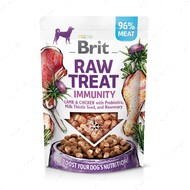 Ласощі для собак для імунітету, ягня і курка Brit Raw Treat freeze-dried Immunity