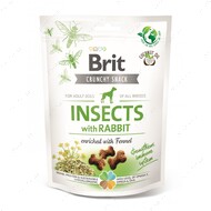 Ласощі для собак для імунітету, комахи, кролик і фенхель Brit Care Dog Crunchy Cracker Insects