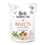 Ласощі для собак для чутливого травлення , комахи, лосось і чебрець Brit Care Dog Crunchy Cracker Insects